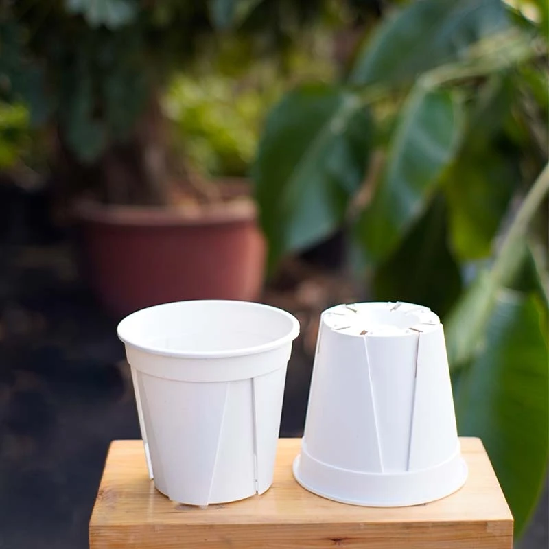 白色青山盆控根盆耐用透气防烂根福利价