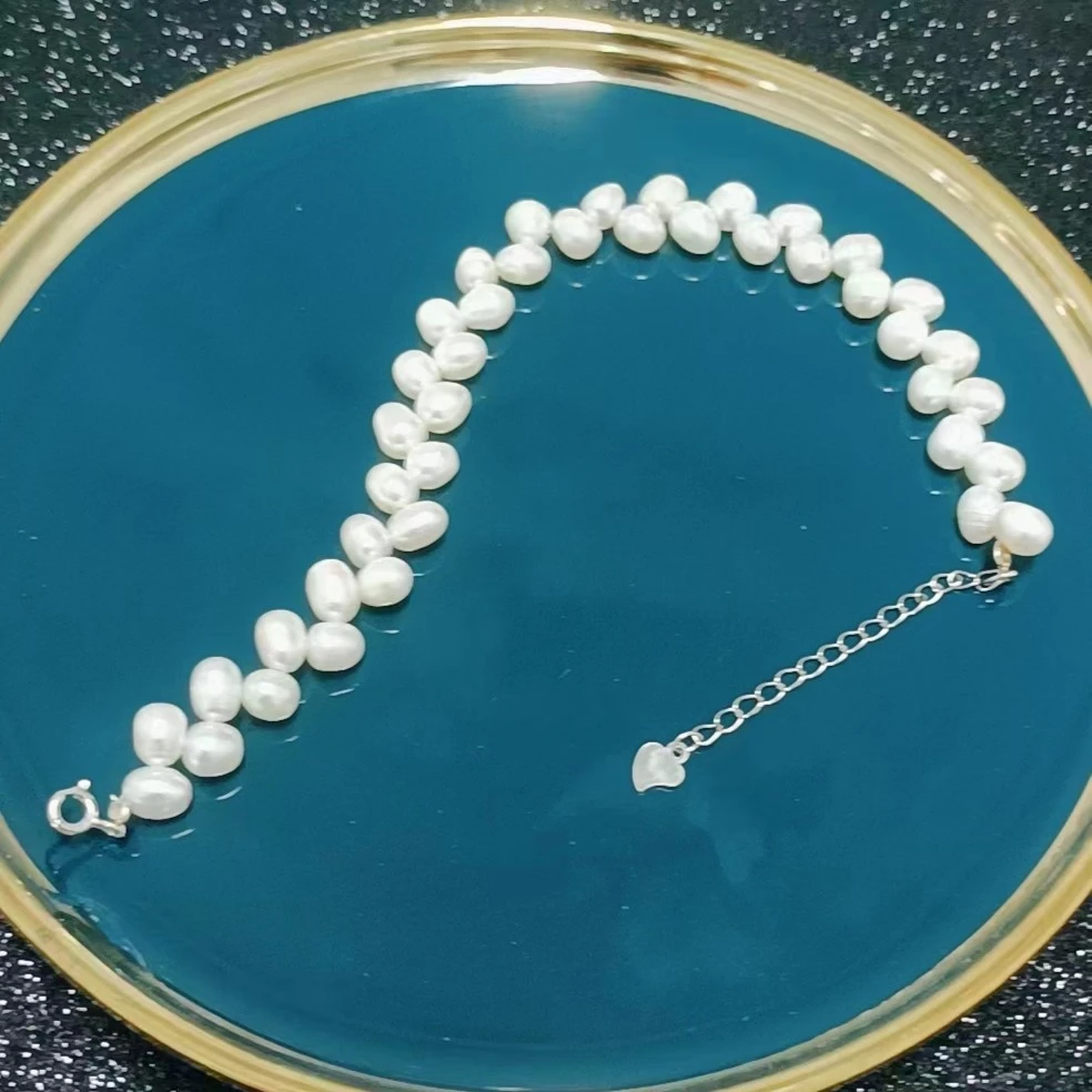 K-008胖妹妹大码饰品时尚百搭轻奢气质加长珍珠手链