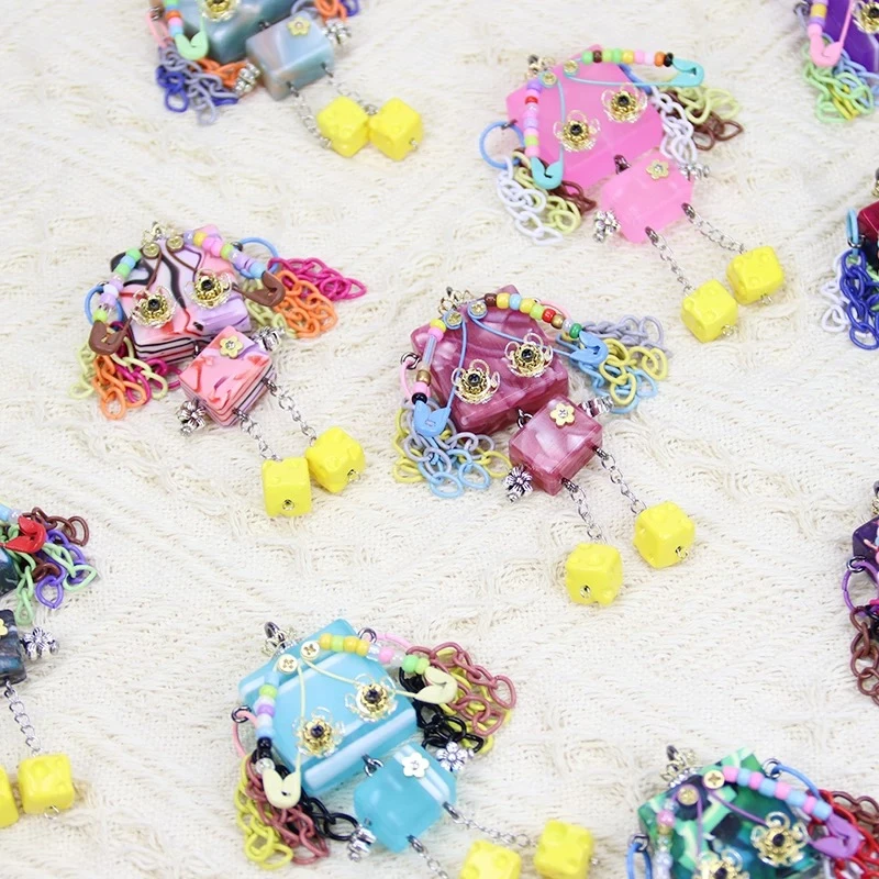 【奶酪】木小魔手作蒸汽朋克机器人项链吊坠钥匙扣原创潮流饰品