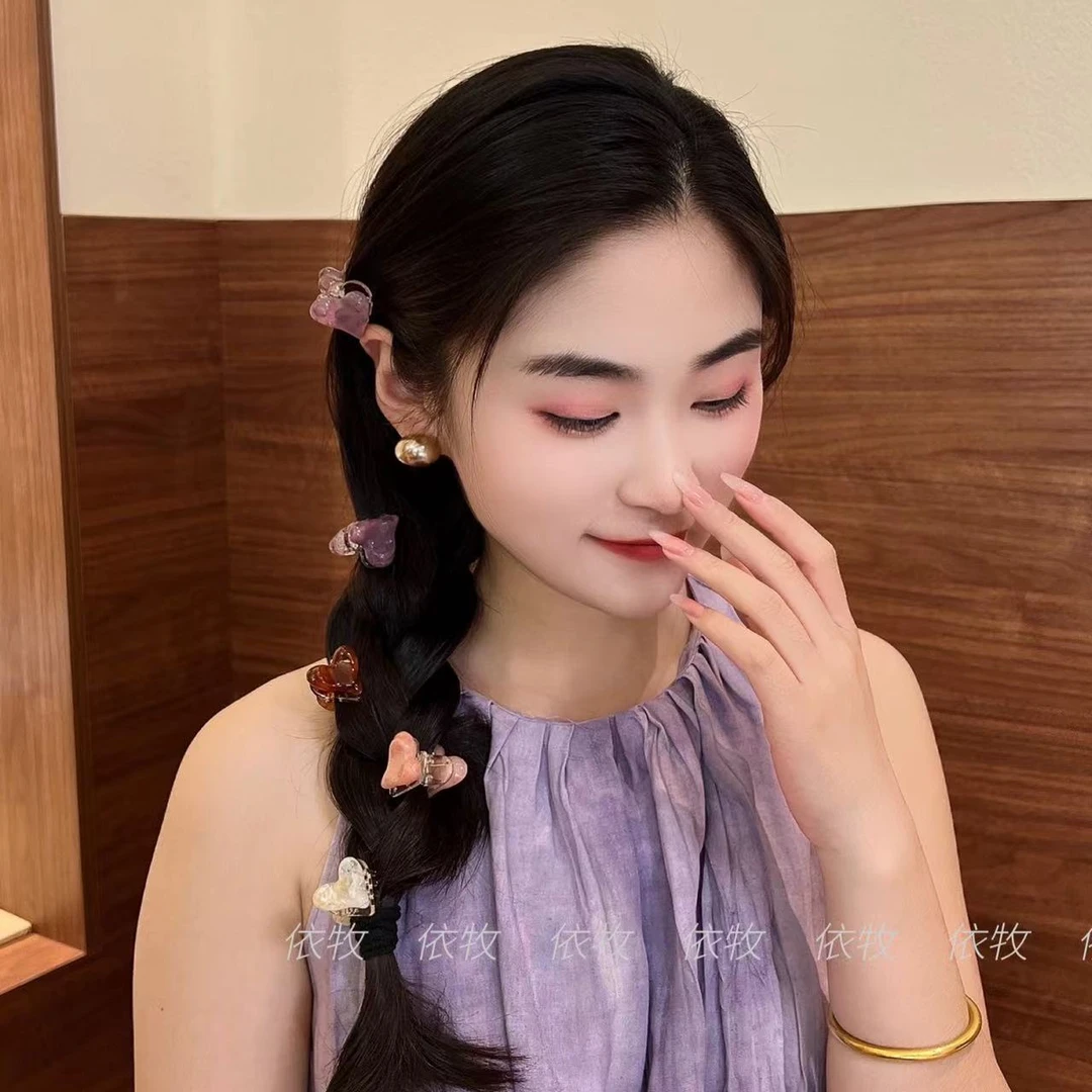 依牧【原创设计】ins风气质可爱刘海侧边小抓夹迷你韩版发夹W4151