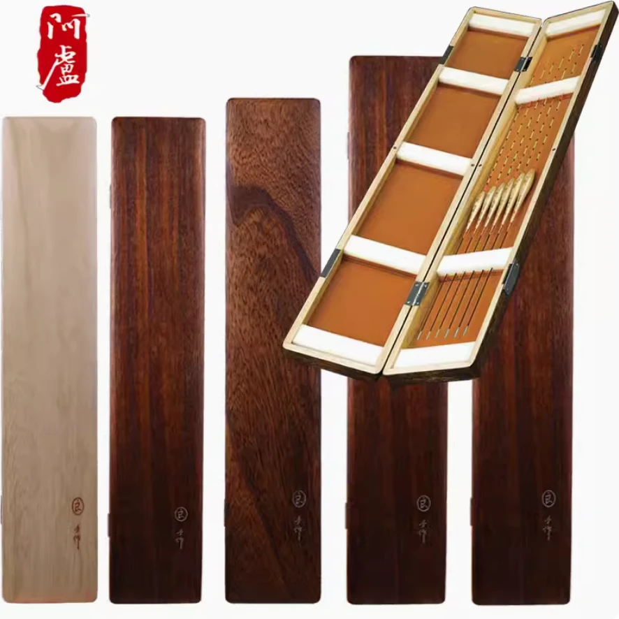 阿卢漂盒鱼漂盒实木浮标盒黑长52cm/56CM/63CM/66CM/75CM加厚高档