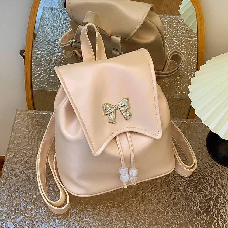 夏季新款小众蝴蝶结双肩包时尚百搭学院风甜妹气质小书包ins1226