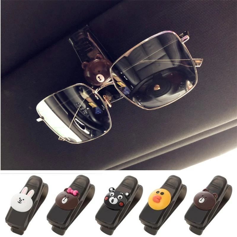 汽车车用眼镜夹车载眼镜架夹多功能车载墨镜夹眼睛支架眼睛夹子