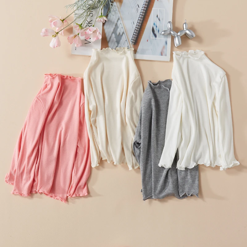 shunmeile/顺美乐女童打底衫夏装春秋薄款儿童洋气长袖T恤上衣