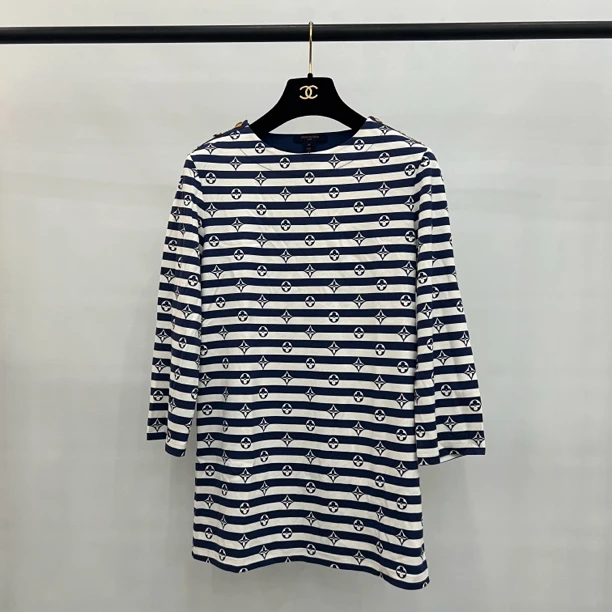 99新路易威登lv条纹老花中袖