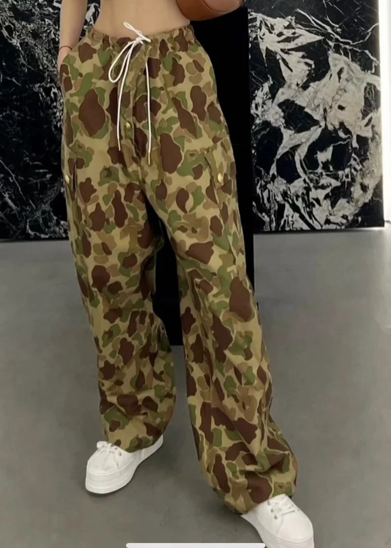 全新未使用 Celine/思琳 阔腿迷彩裤 36码