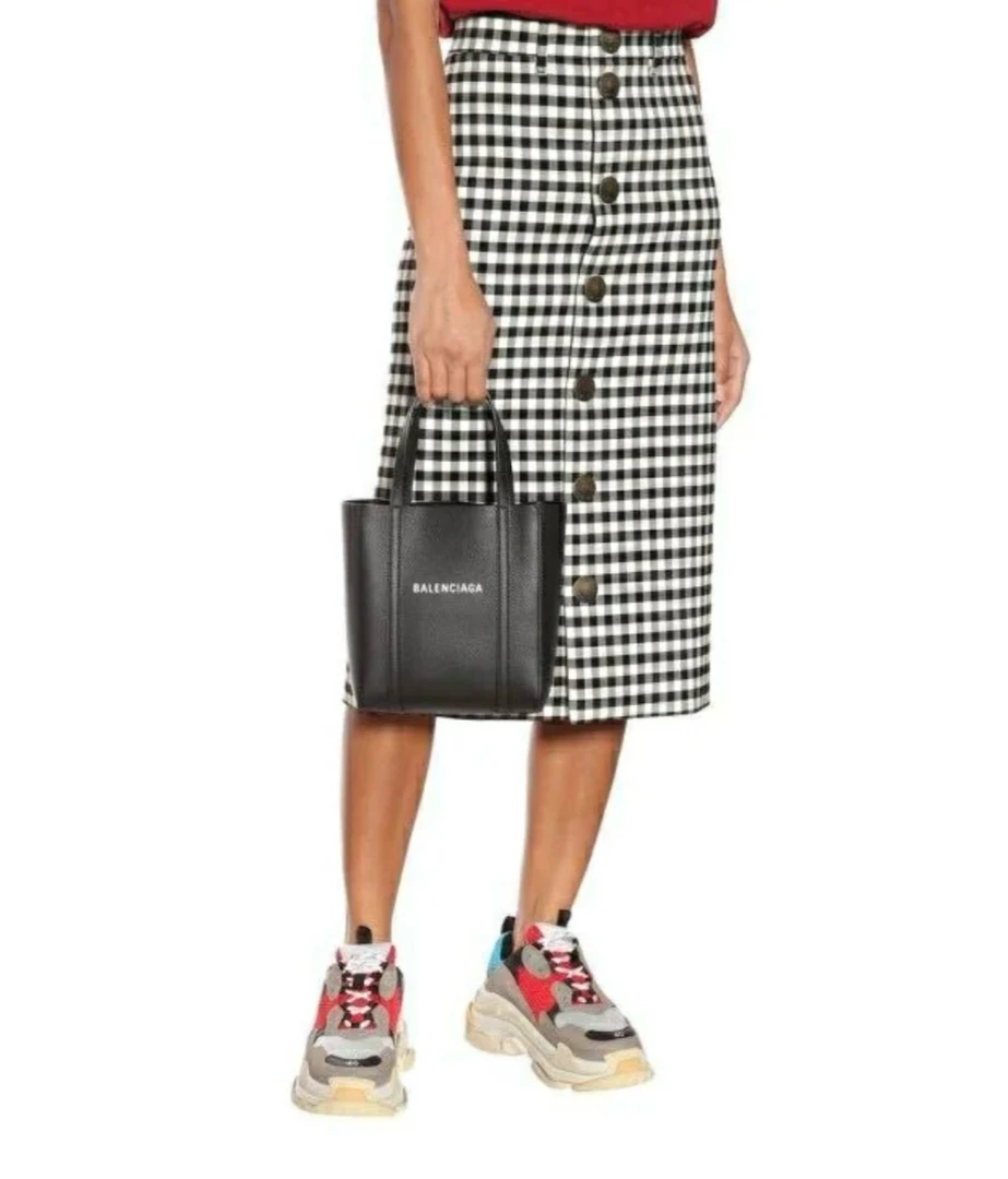 99新 巴黎世家balenciaga棋盘格半裙 38码 00376