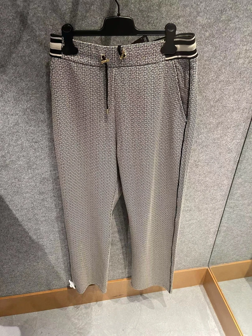全新未使用 BALMAIN/巴尔曼 经典老花纹休闲裤