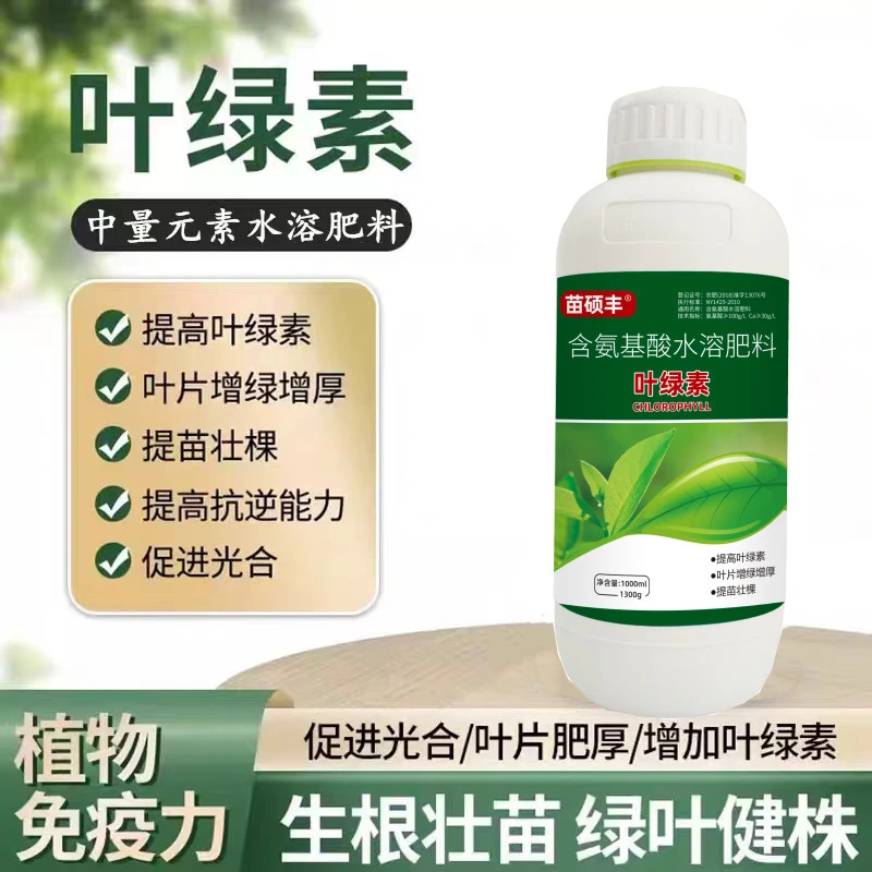 苗硕丰叶绿素叶片增绿变厚增花保果 提苗壮棵 含氨基酸水溶叶面肥