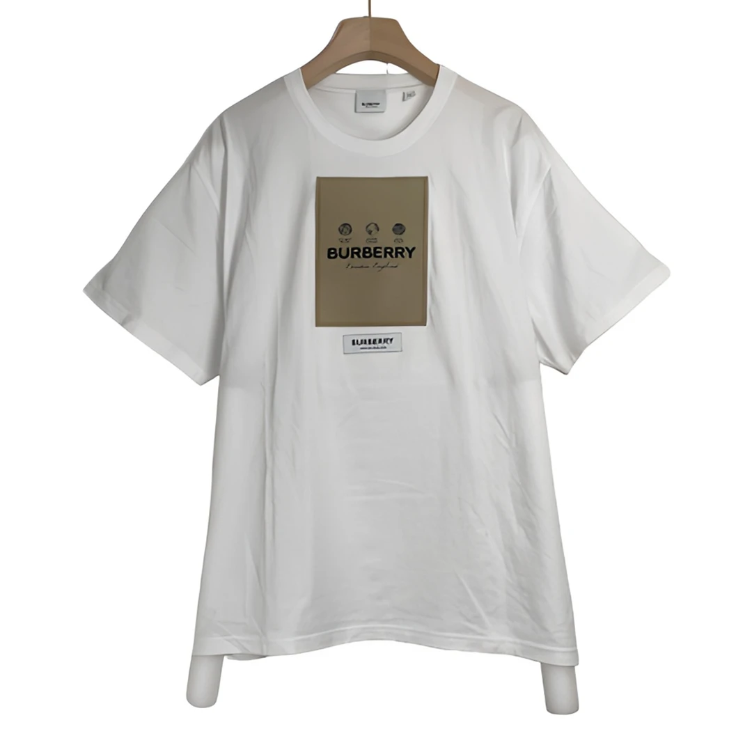 Burberry/博柏利/xl码/ logo贴花短袖T恤/97新/编码6195