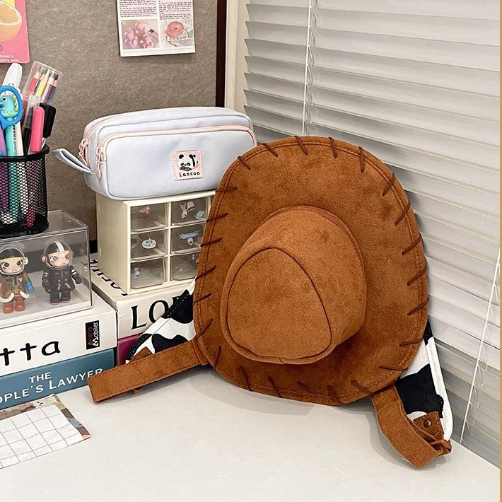 【运费险】可爱卡通玩具总动员胡迪帽子背包可爱创意趣味造型双肩包