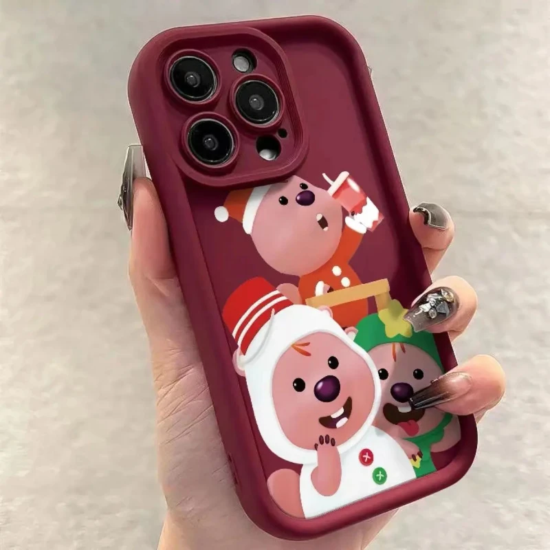 圣诞露比苹果15手机壳iphone14promax软壳13可爱12/11/xs全包xr/x