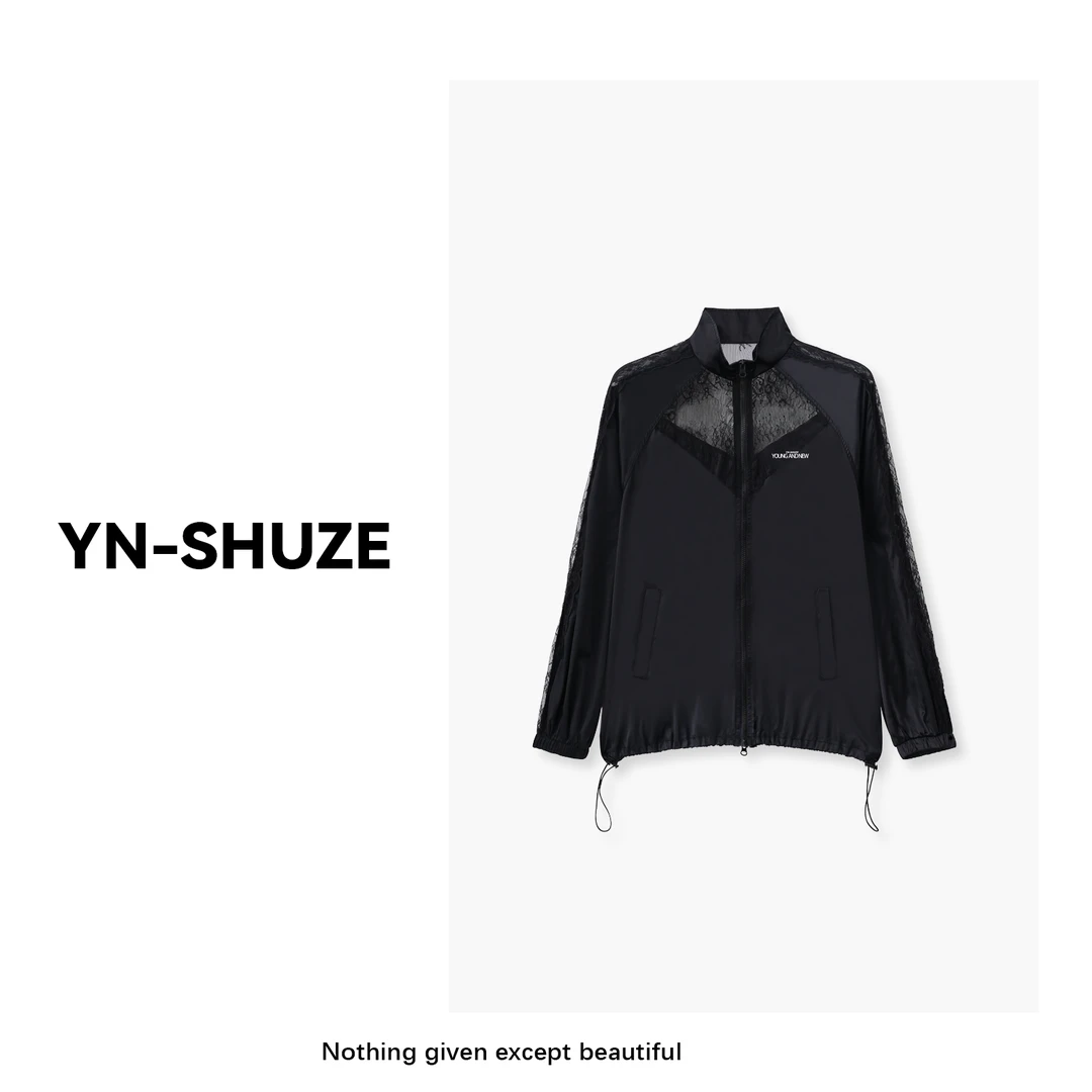 安暖专属 YN-SHUZE【暗夜魅影】镂空蕾丝上衣外套SZ-YNB-32085-1