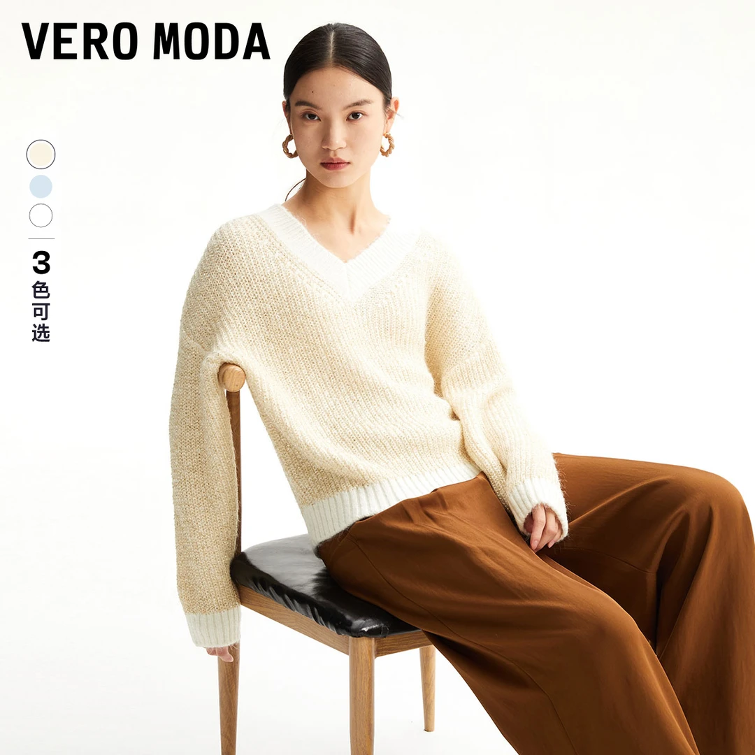 【苏苏专属】Vero Moda针织衫女长袖休闲简约气质323413044