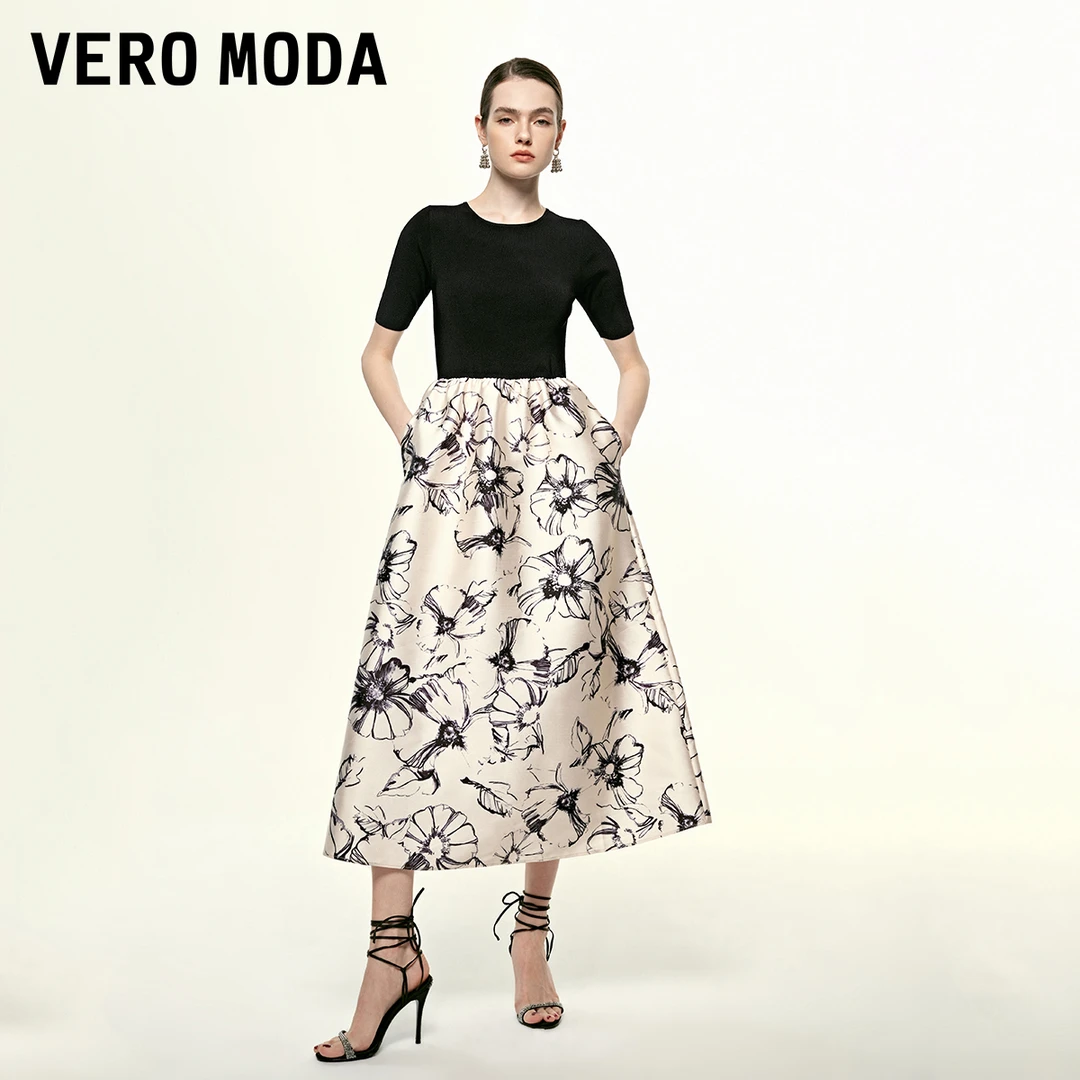 【达人专属】Vero Moda连衣裙女拼接长裙氧气裙32436Z008