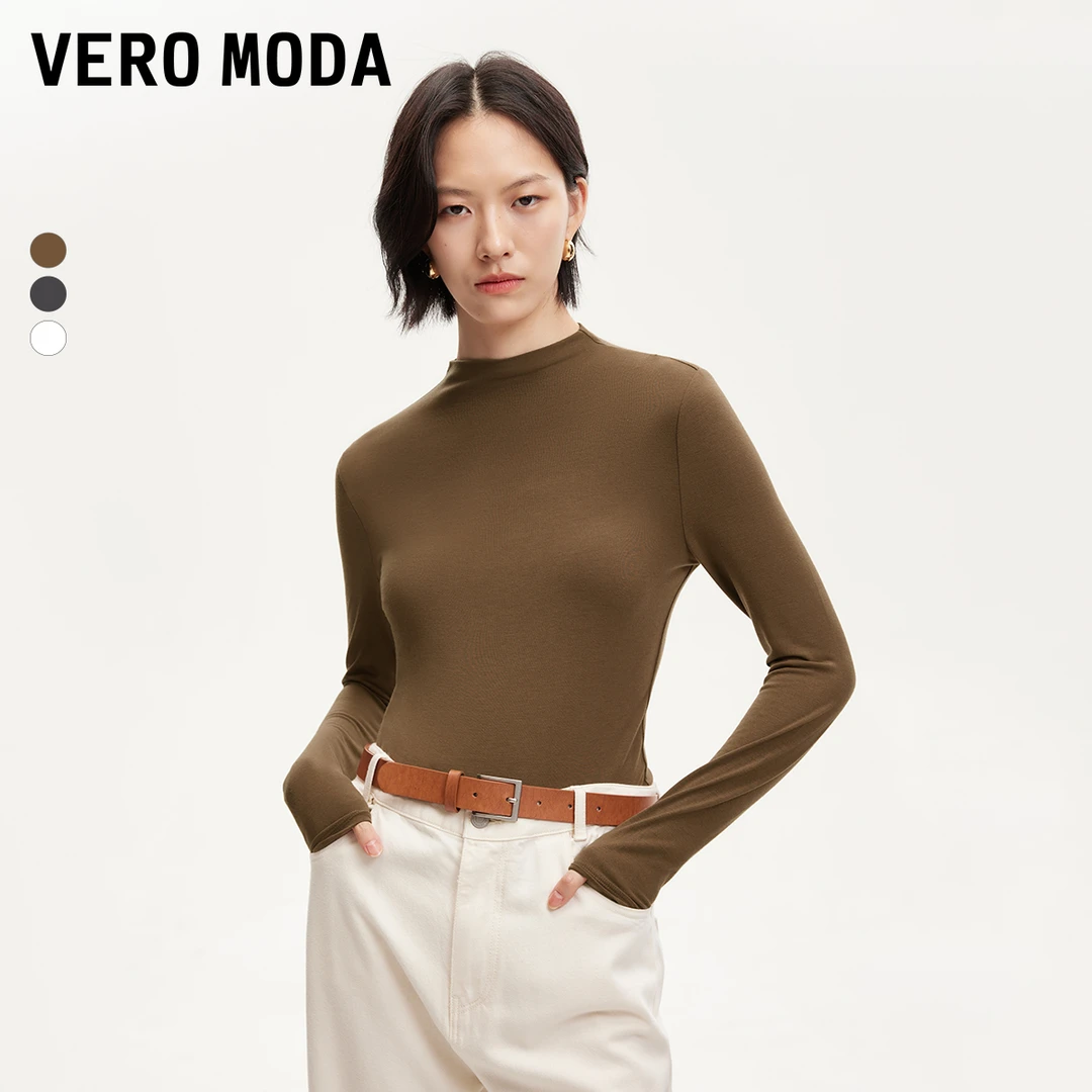 1228【金拐子专属】【VEROMODA】雅丹风轻柔飘逸打底衫324302038