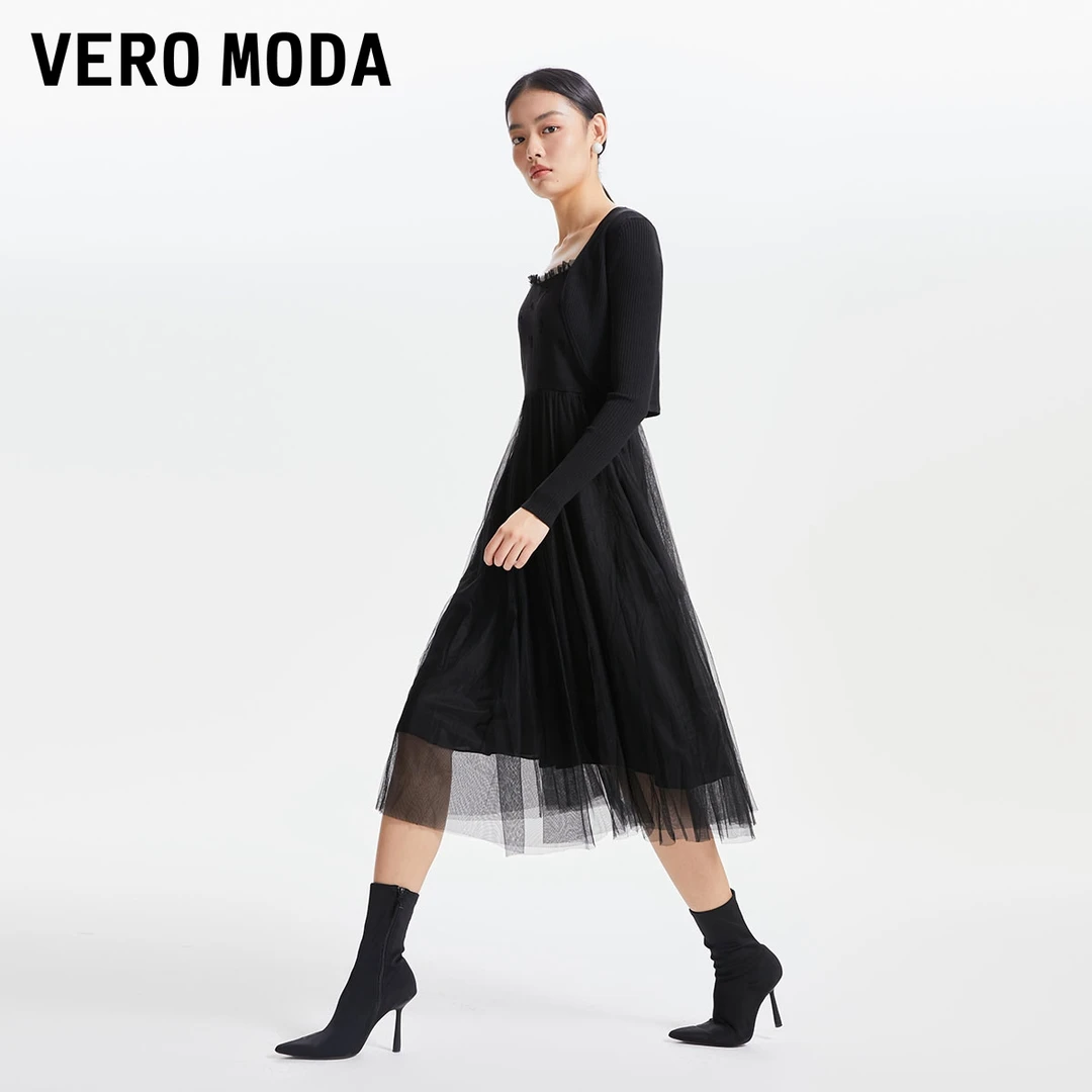 【芋总专属】Vero Moda连衣裙针织衫外搭长裙小黑裙32337C027