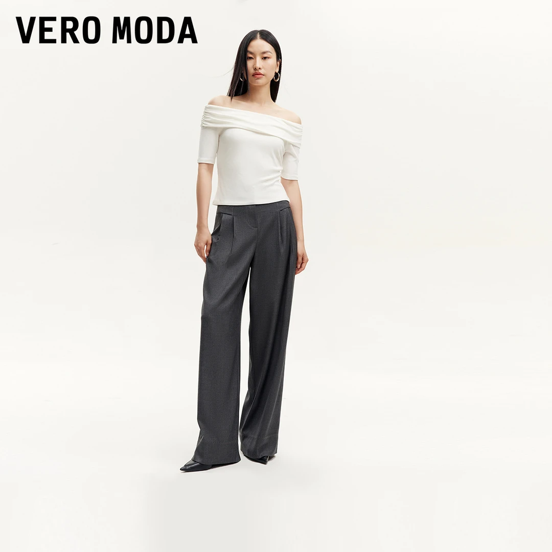 【VEROMODA】休闲裤女Loose版型通勤阔腿裤3243PL009