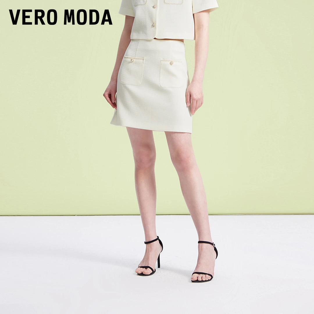 【达人专属】Vero Moda半身裙小香风气质显瘦324116055