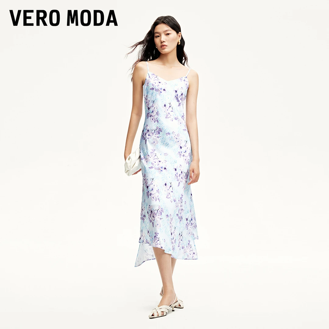【粉丝专享】Vero Moda连衣裙V领长裙A字裙摆优雅32427A049