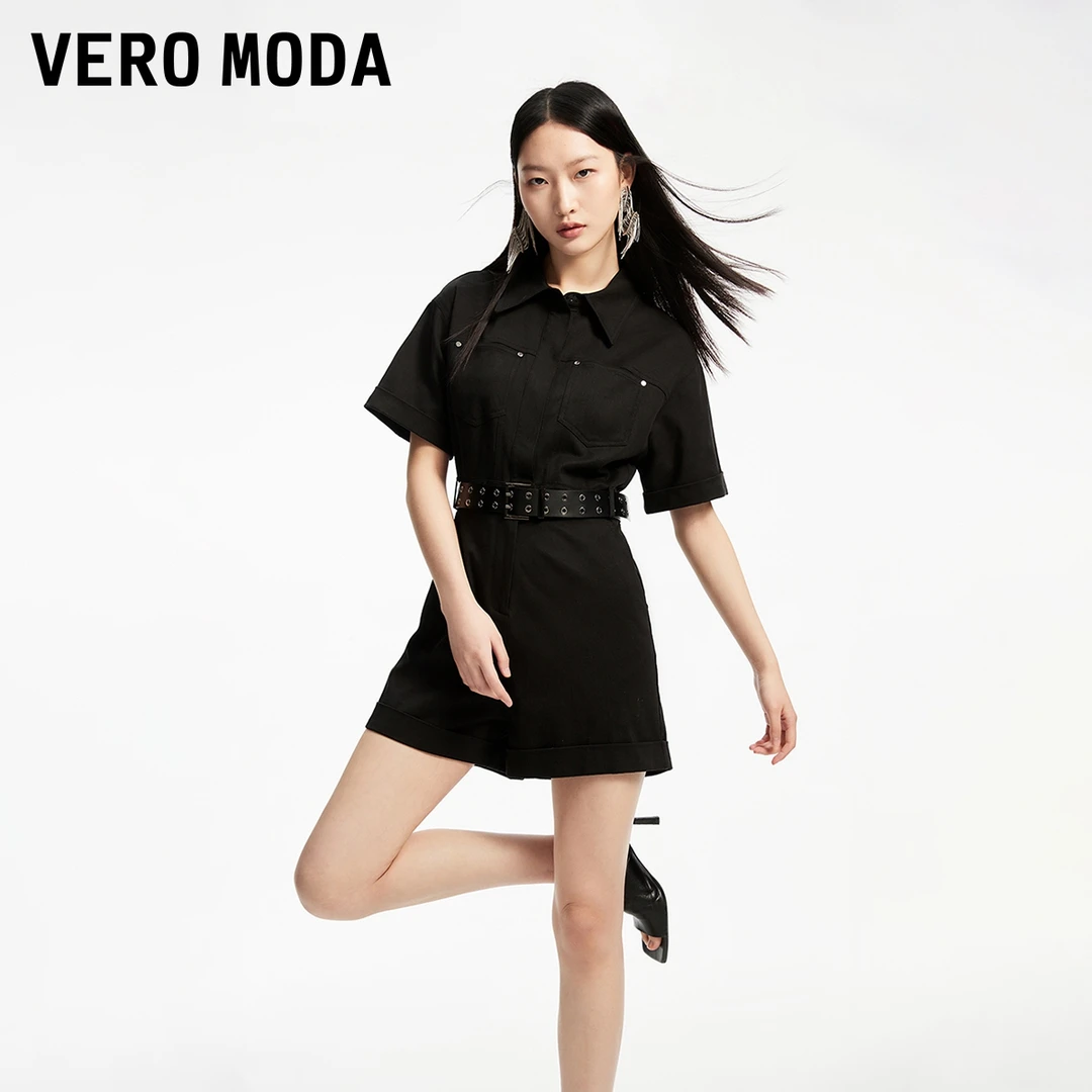 【大叔专属】Vero Moda连体裤女早春街头工装字母可拆腰带324278002