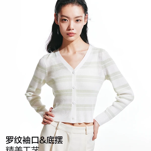【达人推荐】Vero Moda设计感尤莱特针织衫开衫学院风324324005