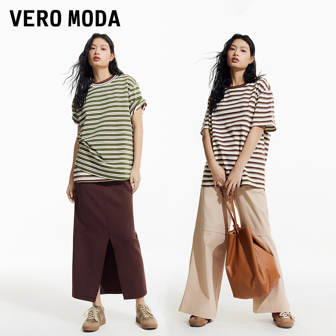 【平子专属】Vero ModaT恤条纹撞色休闲3243T1001