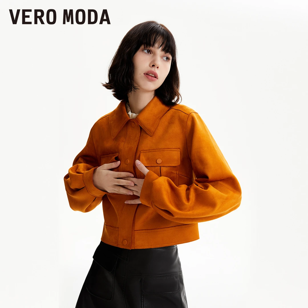 Vero Moda2024新款设计感夹克外套休闲宽松廓形多色上衣324117003