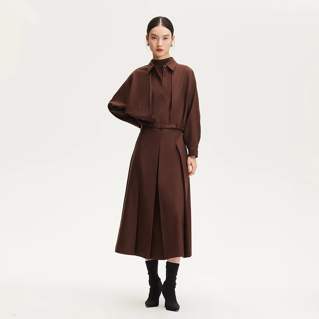 Couture Made欧若风连衣裙商场同款真两件针织拼接百搭32517C001