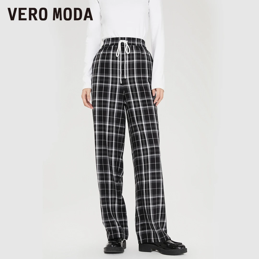 【小店专享】Vero Moda休闲裤春夏宽松运动百搭直筒中腰3223PL025