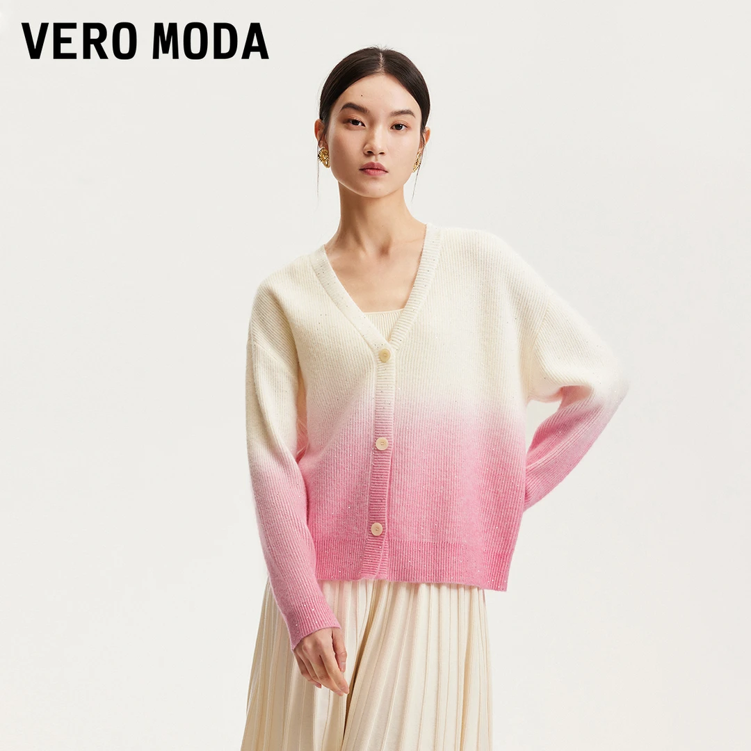 【芋总专属】Vero Moda针织衫星星衫吊染闪片开衫324313060