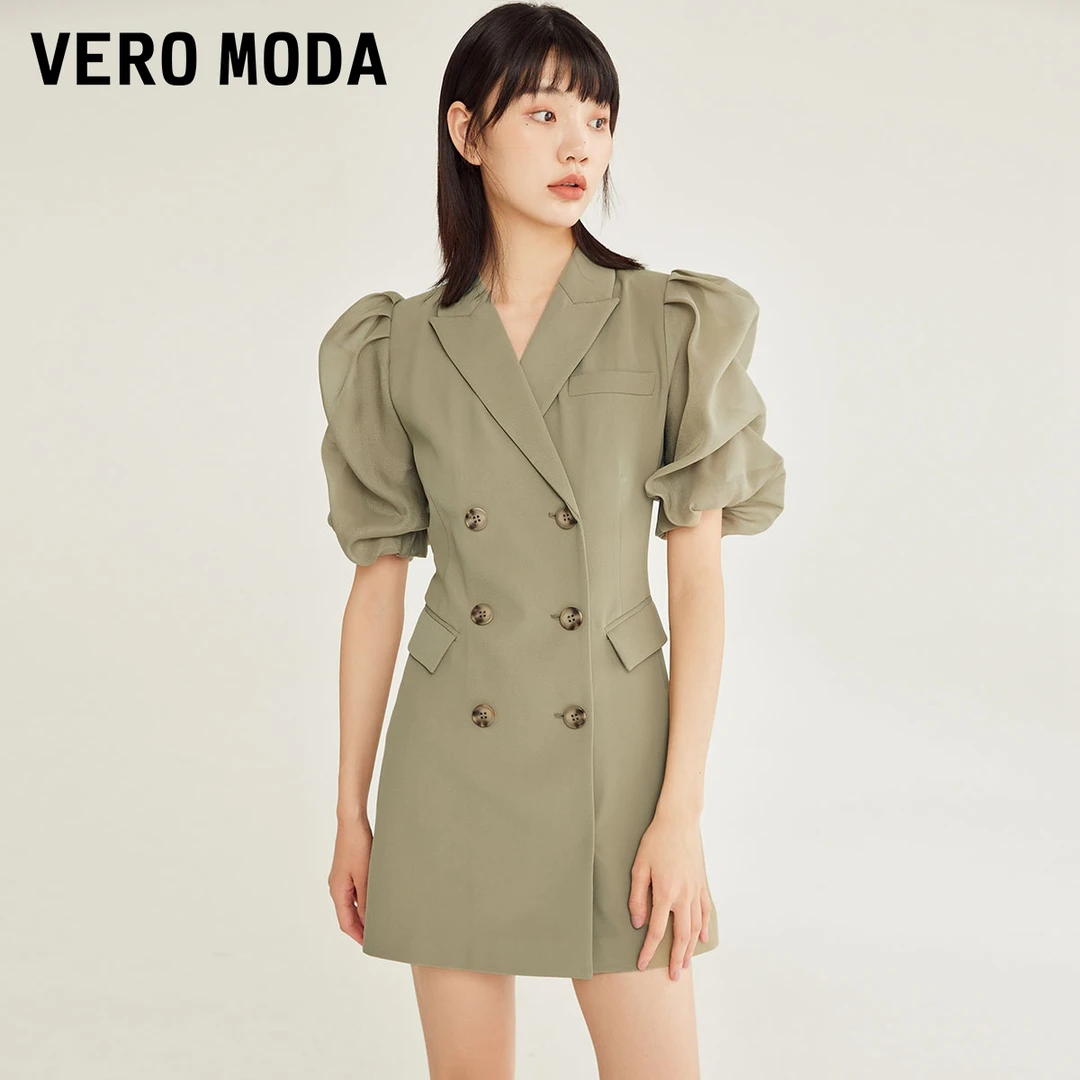 【达人专属】Vero Moda连衣裙扣西装式女气质修身32336Z010