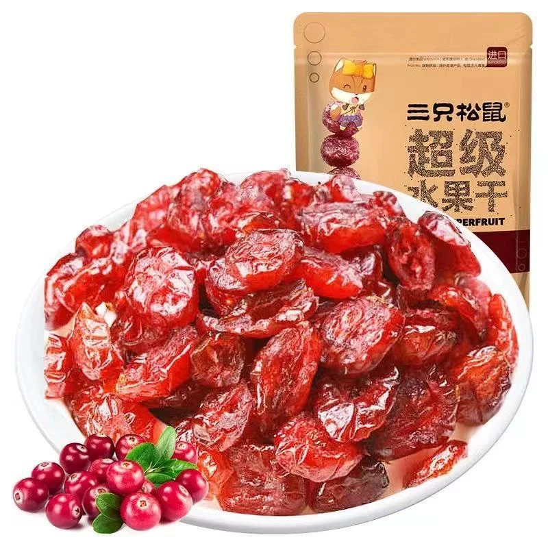 三只松鼠蔓越莓干10袋即食休闲零食J小吃水果干1袋美味推荐小食