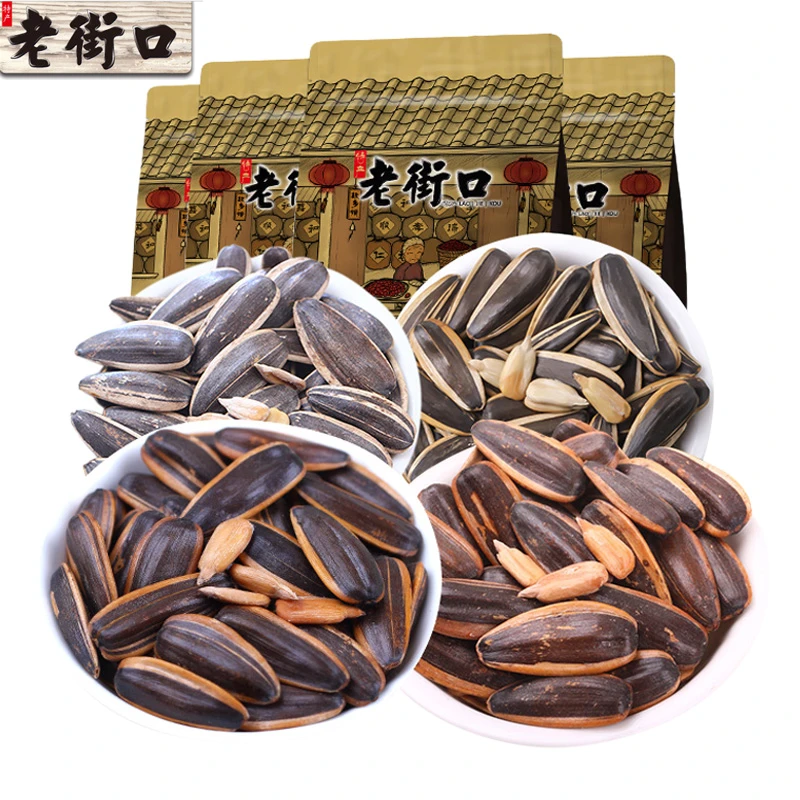老街口瓜子4袋特产焦糖五香网P红推荐美味瓜子零食奶香1袋山核桃
