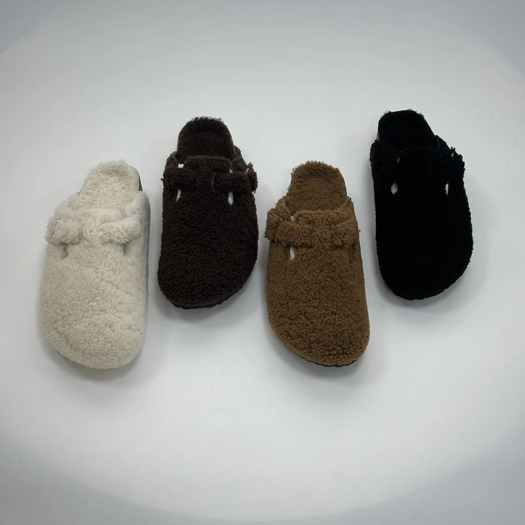 【品牌】特惠+活动中~羊羔毛拖鞋-真羊皮毛一体-外贸正品