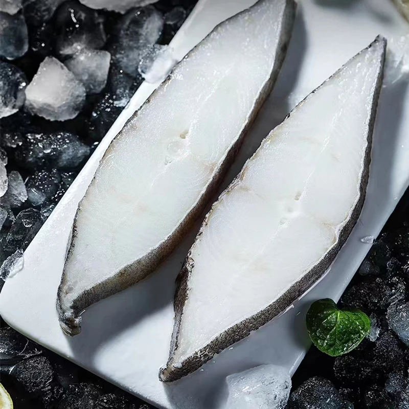 新鲜比目鱼切片中段280g鸦片鱼鲽鱼深海鱼冷冻宝宝辅食虾