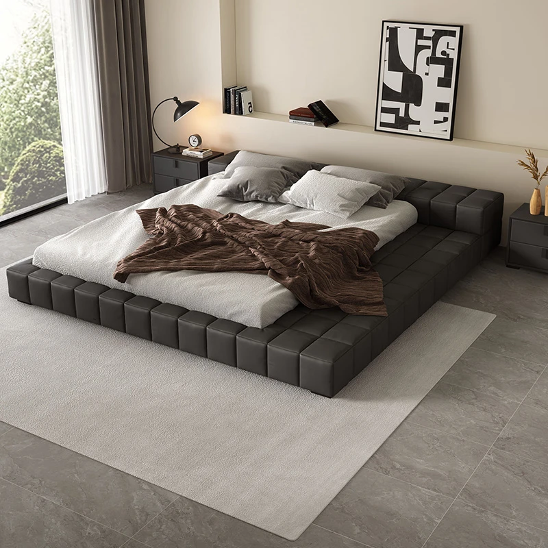 KUBIDE/酷比得榻榻米床144网红双人床皮艺床主卧床罗格床