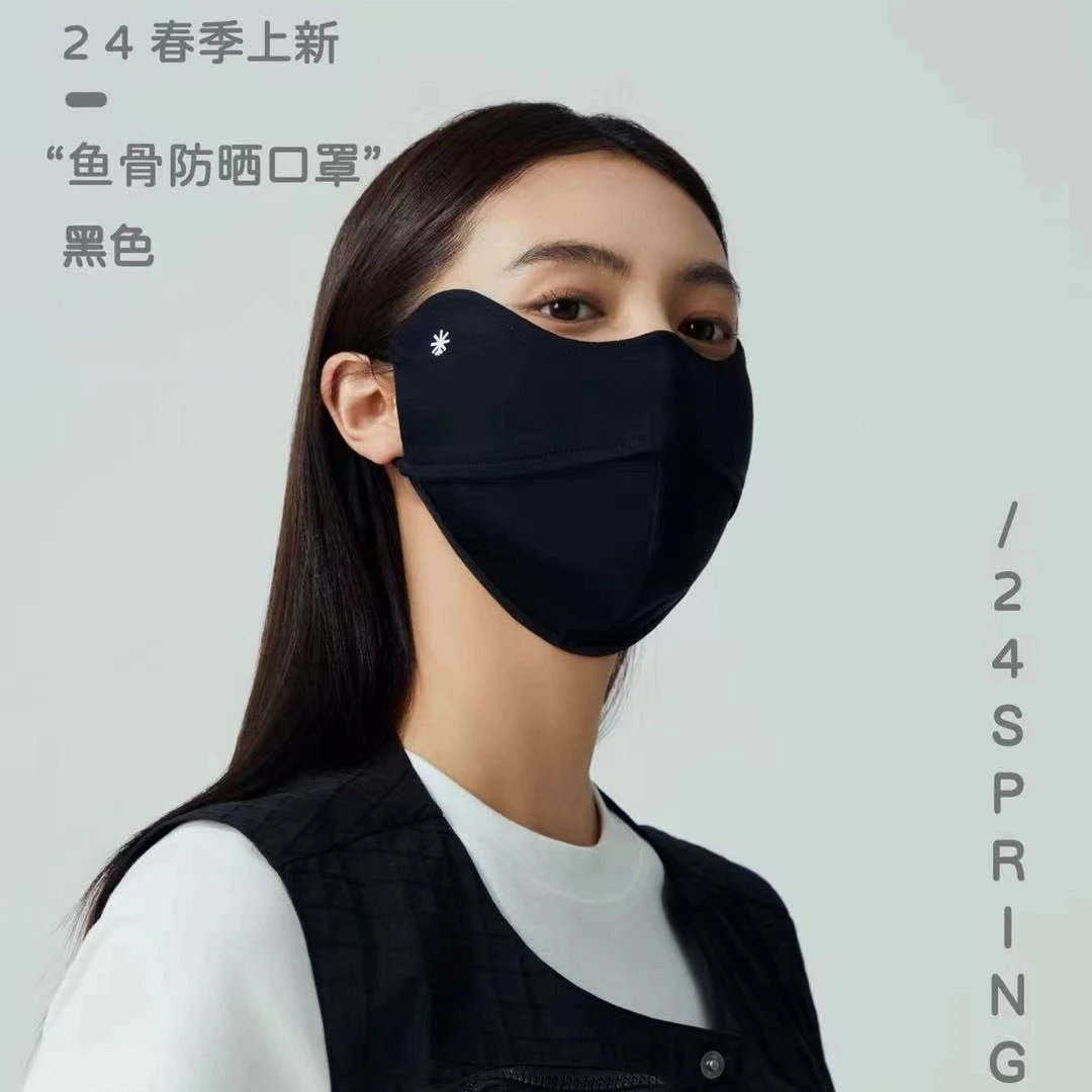 【防晒口罩】古力熊玻尿酸防紫外线口罩耳绳护眼角户外口鼻高颜值