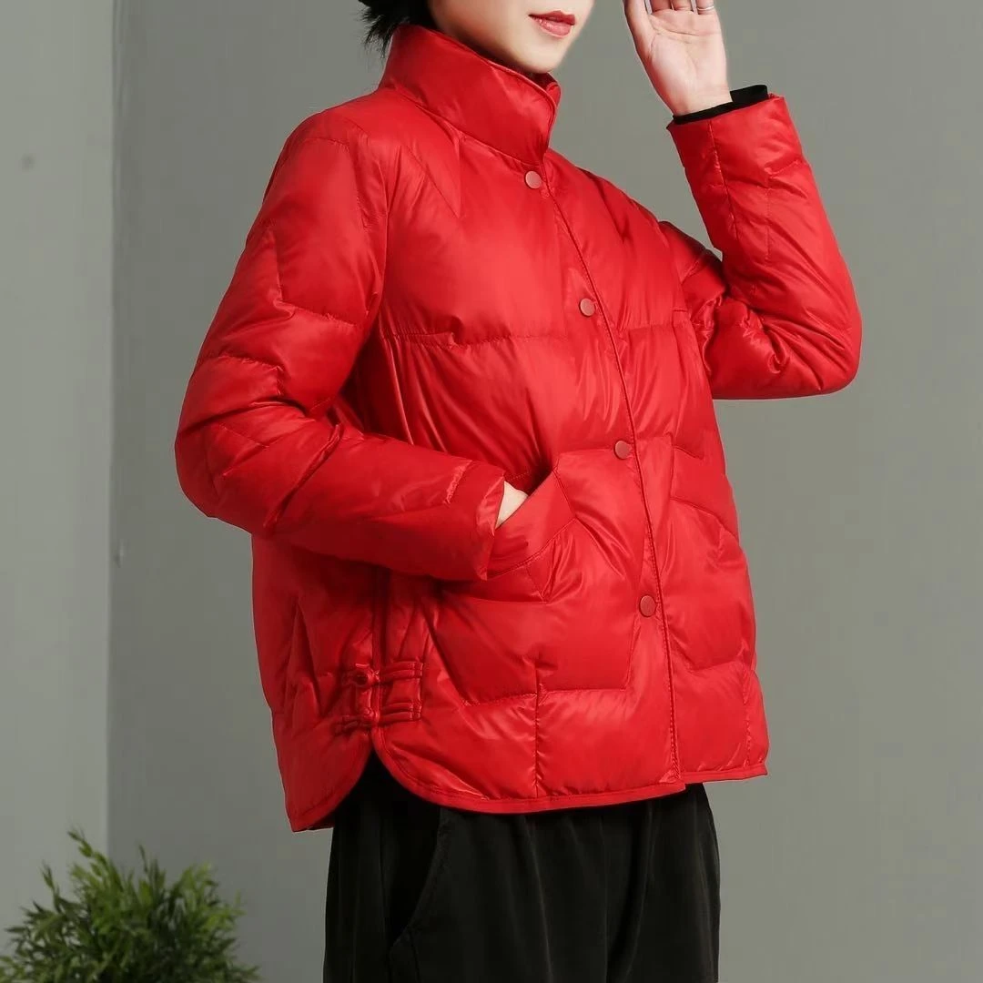 反季轻薄羽绒服女短款薄款2023年新款韩版时尚小个子设计感
