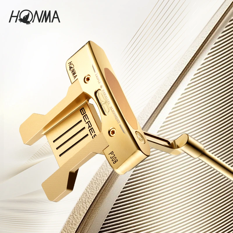 HONMA 高尔夫球杆推杆BERES P308黑色金色镀金高尔夫推杆礼赠球友