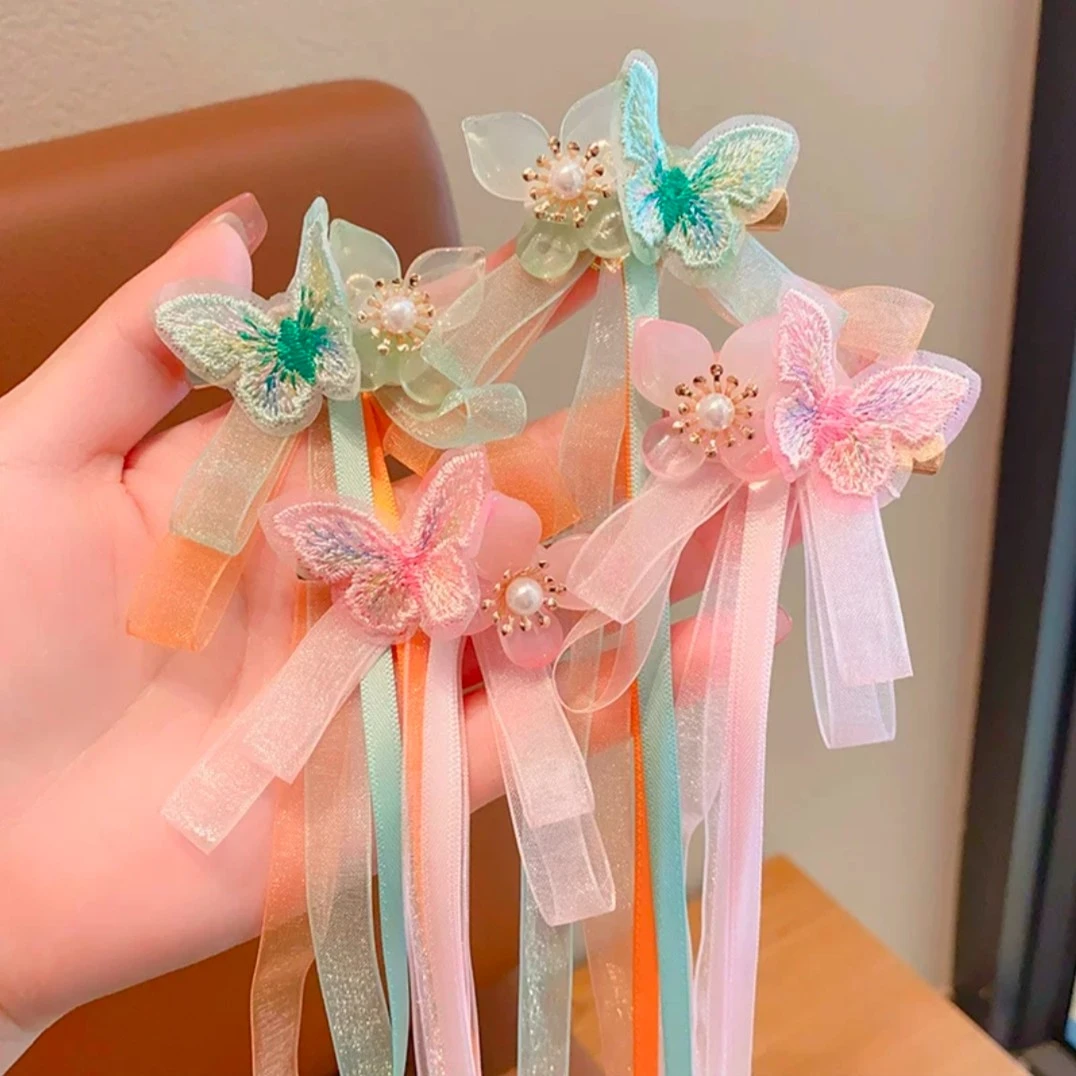 儿童超仙汉服古风发卡宝宝古风古装发饰可爱小女孩中国风头饰发夹