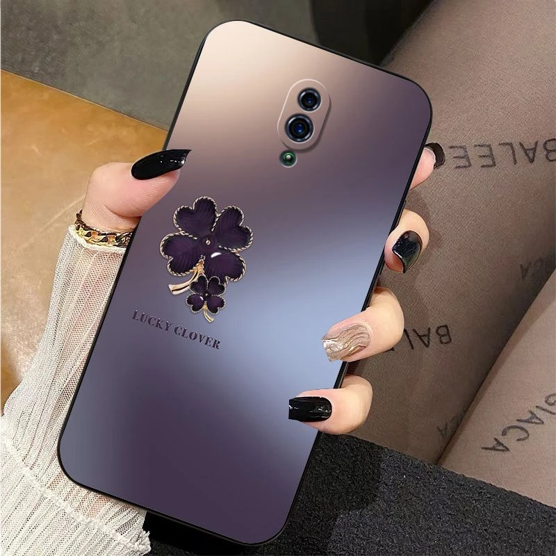 幸运四叶草OPPORenoAce手机壳Reno2Z硅胶软壳renoZ全包防摔情侣款