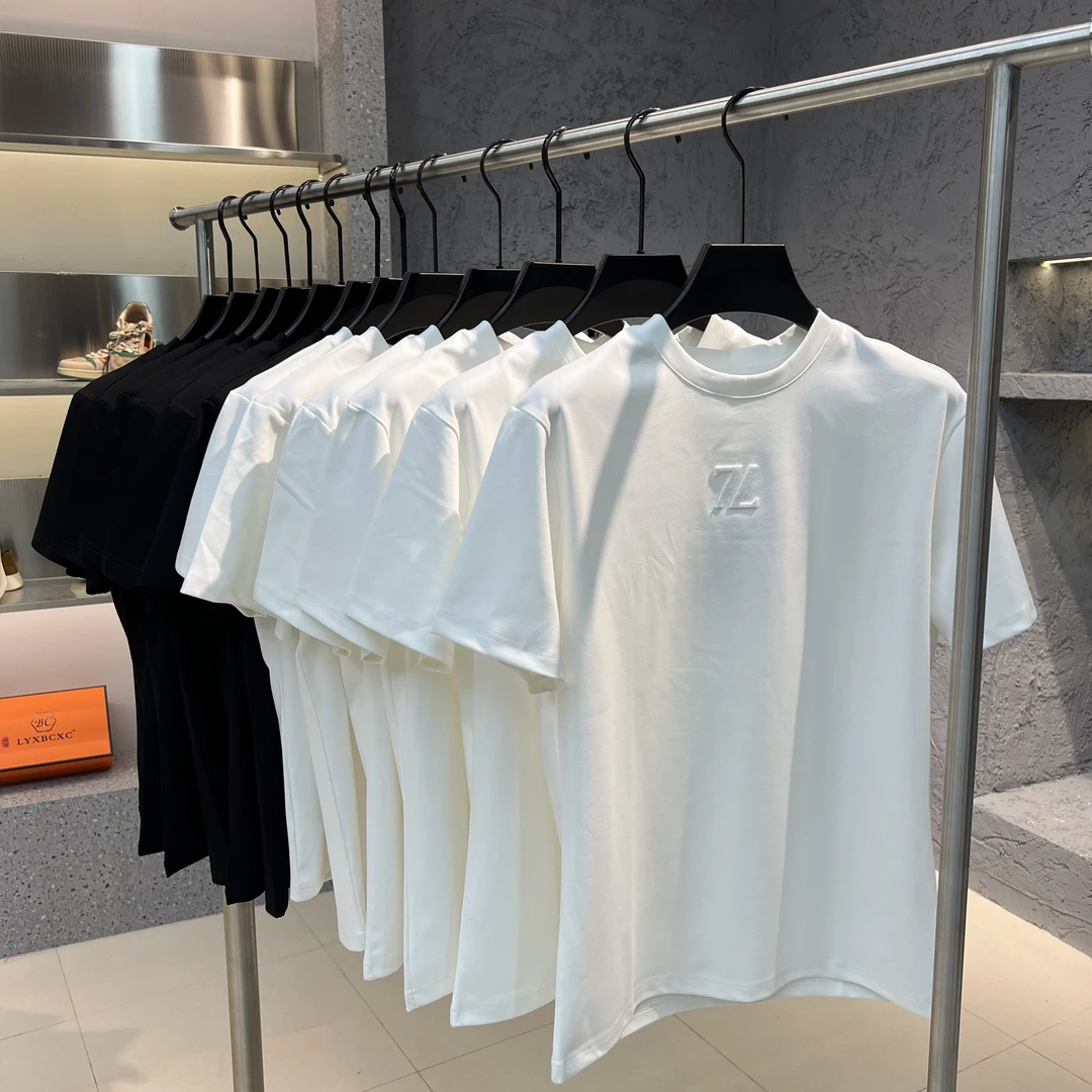 关先生男装2024秋冬款纯色短袖修身打底半袖时尚简约百搭上衣男装