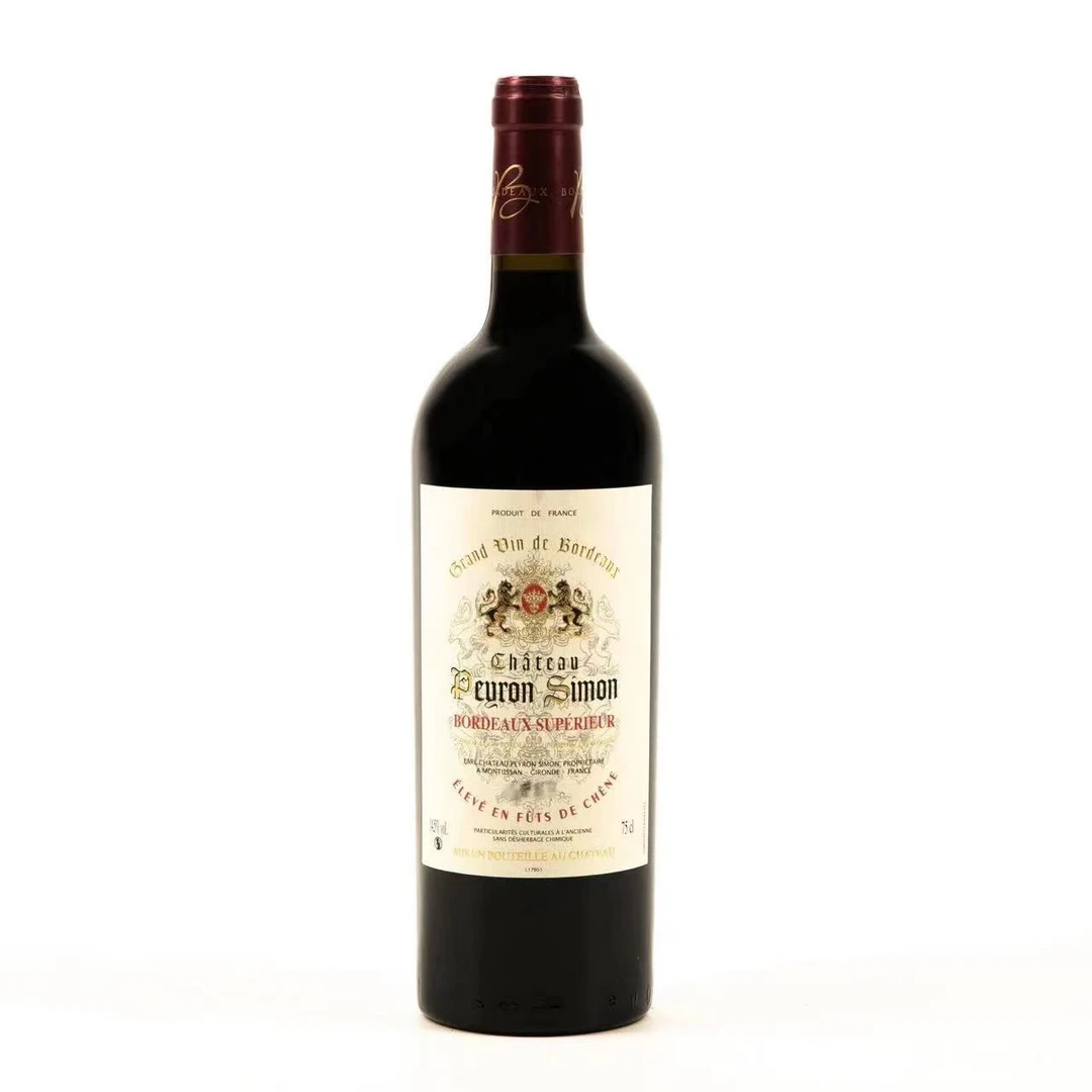 【原瓶进口】法国超级波尔多-佩鲁西蒙酒庄干红葡萄酒15.5度750ML G