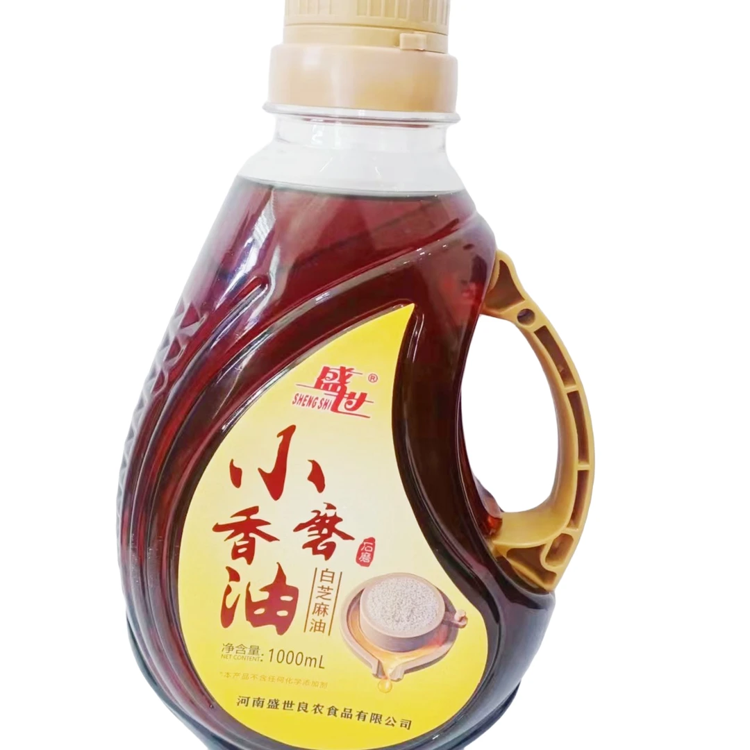 盛世优选驻马店香油石磨水代法纯芝麻油1000ml