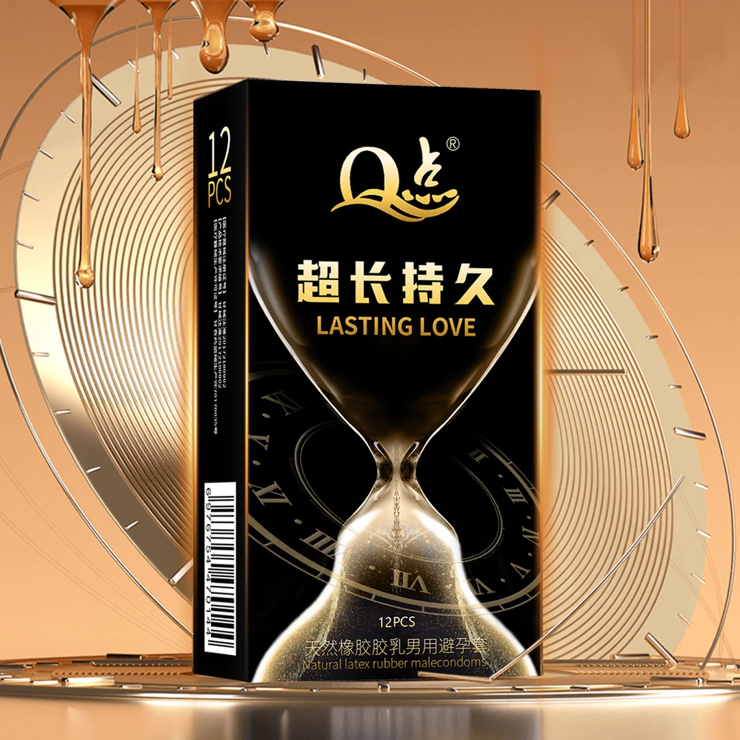 Q点超薄延时大颗粒安全套玻尿酸润滑持久天然橡胶胶乳男用避孕套