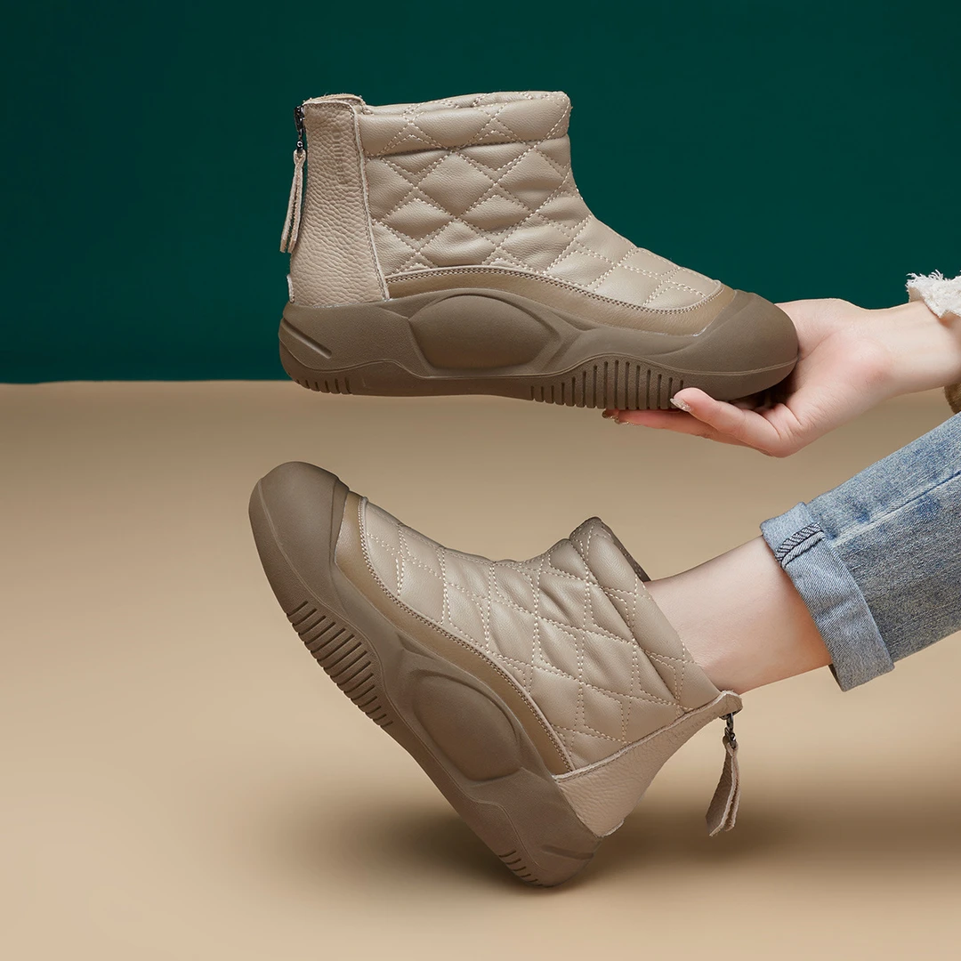 2024雪地靴女冬季加绒加厚防水防滑女鞋时尚网红爆款秋冬
