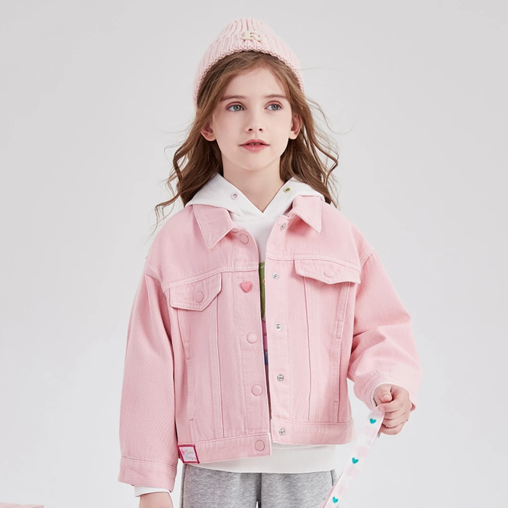 女童牛仔外套春秋款2025潮流时髦儿童炸街中大童休闲时尚学生上衣