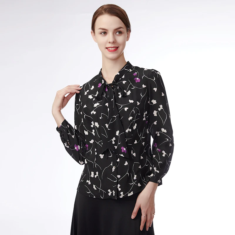 赛斯特女装春秋长袖桑蚕丝衬衫A0103