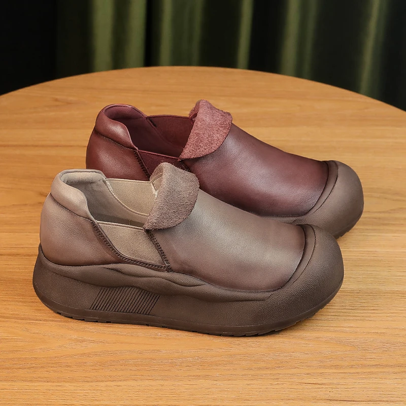 【现货】MB6559乐福鞋女4.5cm平底软面单鞋复古妈妈女鞋直播2024